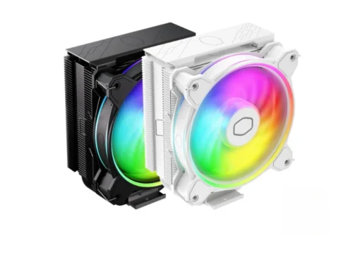 COOLER_COOLERMASTERBW1 Cooler- Cooler Master Hyper212 Halo color blanco y negro