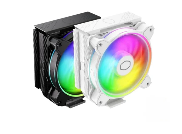 COOLER_COOLERMASTERBW1 Cooler- Cooler Master Hyper212 Halo color blanco y negro