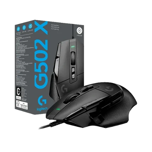 MOUSE_LOGITECHG502XALAMNEGRO Mouse logitechG502X alámbrico color negro