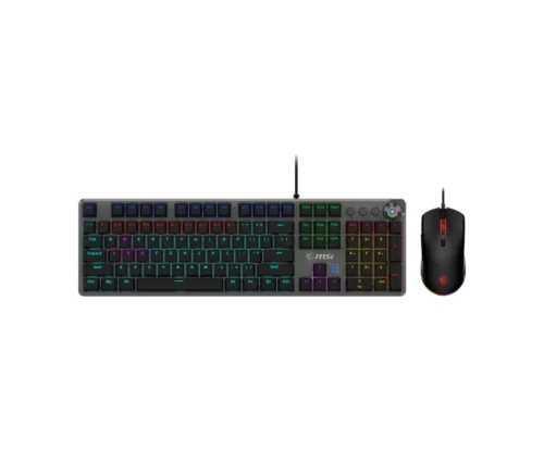 COMBO MOUSE Y TECLADO MECANICO MSI FORGE GK310 RED SWITCH HOT SWAPPABLE