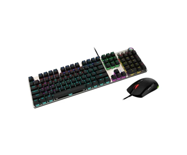 COMBO MOUSE Y TECLADO MECANICO MSI FORGE GK310 RED SWITCH HOT SWAPPABLE