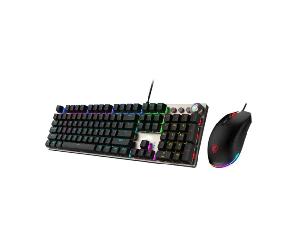 COMBO MOUSE Y TECLADO MECANICO MSI FORGE GK310 RED SWITCH HOT SWAPPABLE